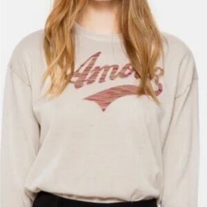 Zadig&voltaire amour Cream merino extra fine light wieght sweater size M